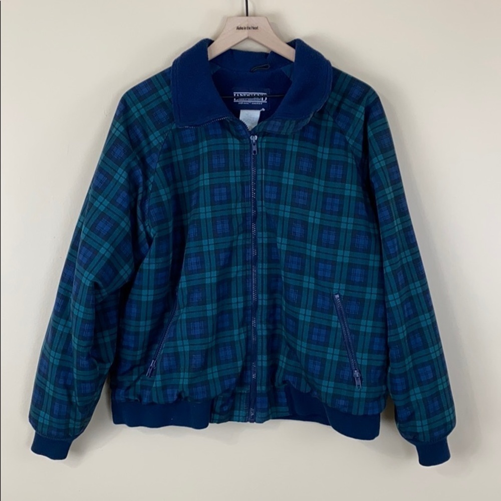 Vintage Lands end plaid jacket